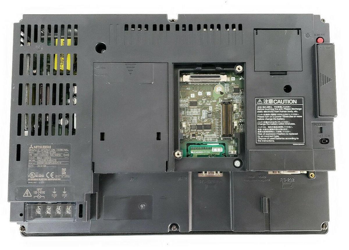 Used MITSUBISHI GT1675M-STBA OPERATOR INTERFACE 100-240VAC 50/60HZ 100VA
