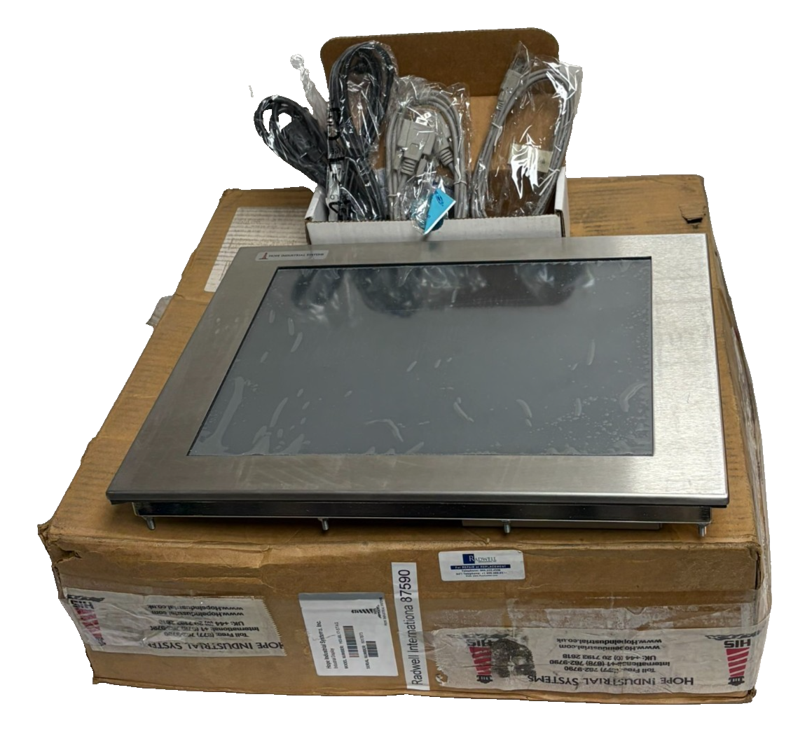 Used Hope Industrial HIS-ML17-STAG 17" Touch Screen Monitor NEMA 4X Panel Mount