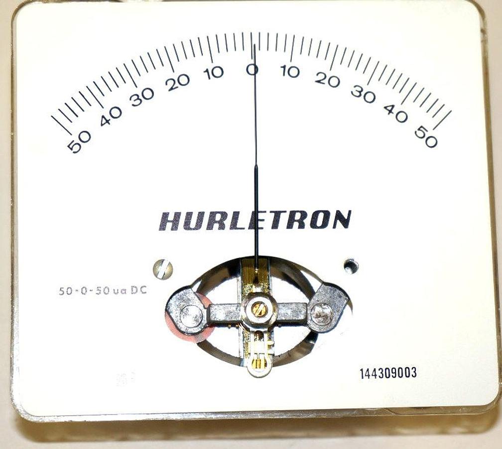 Used NIB HURLETRON 960036 METER 50-0-50VADC, 144309003