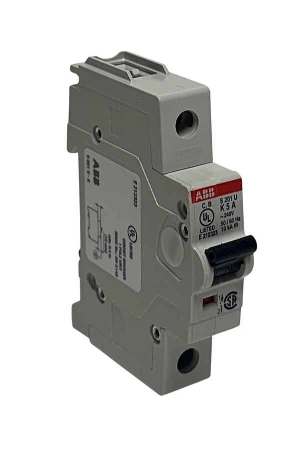 Used ABB S201U-K5 / S201U-K5A MINI CIRCUIT BREAKER 240V 5A OEM NSNP