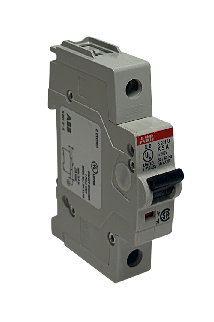 Used ABB S201U-K5 / S201U-K5A MINI CIRCUIT BREAKER 240V 5A OEM NSNP