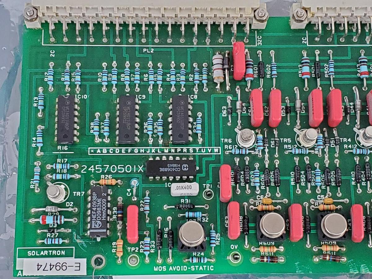 Used SOLARTRON 24570501X CONTROL BOARD 24579501X 9295C (REPAIRED)