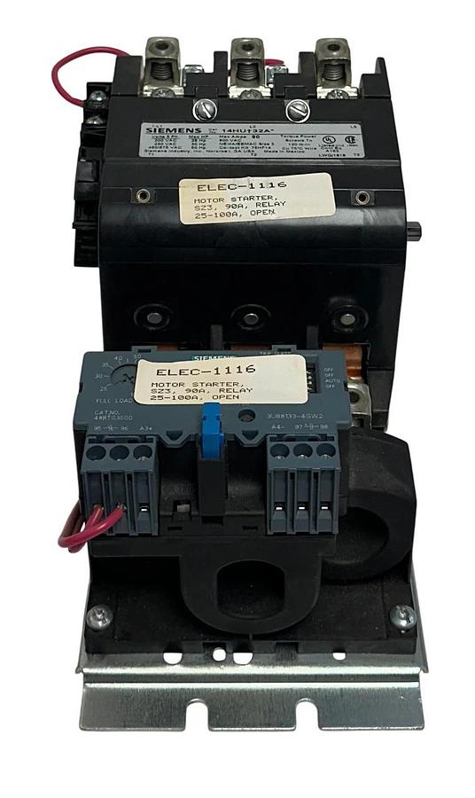 Used For Parts SIEMENS 14HU+32A / 14HU 32A SIZE 3 MOTOR STARTER 90A 600VAC 3PH *READ