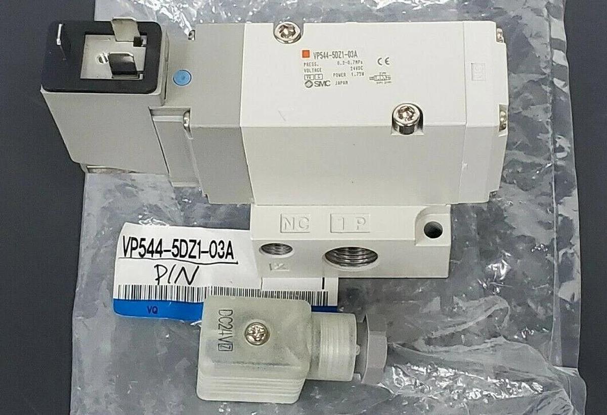 NIB SMC VP544-5DZ1-03A 3 PORT POPPET TYPE VALVE 24VDC, VP5445DZ103A