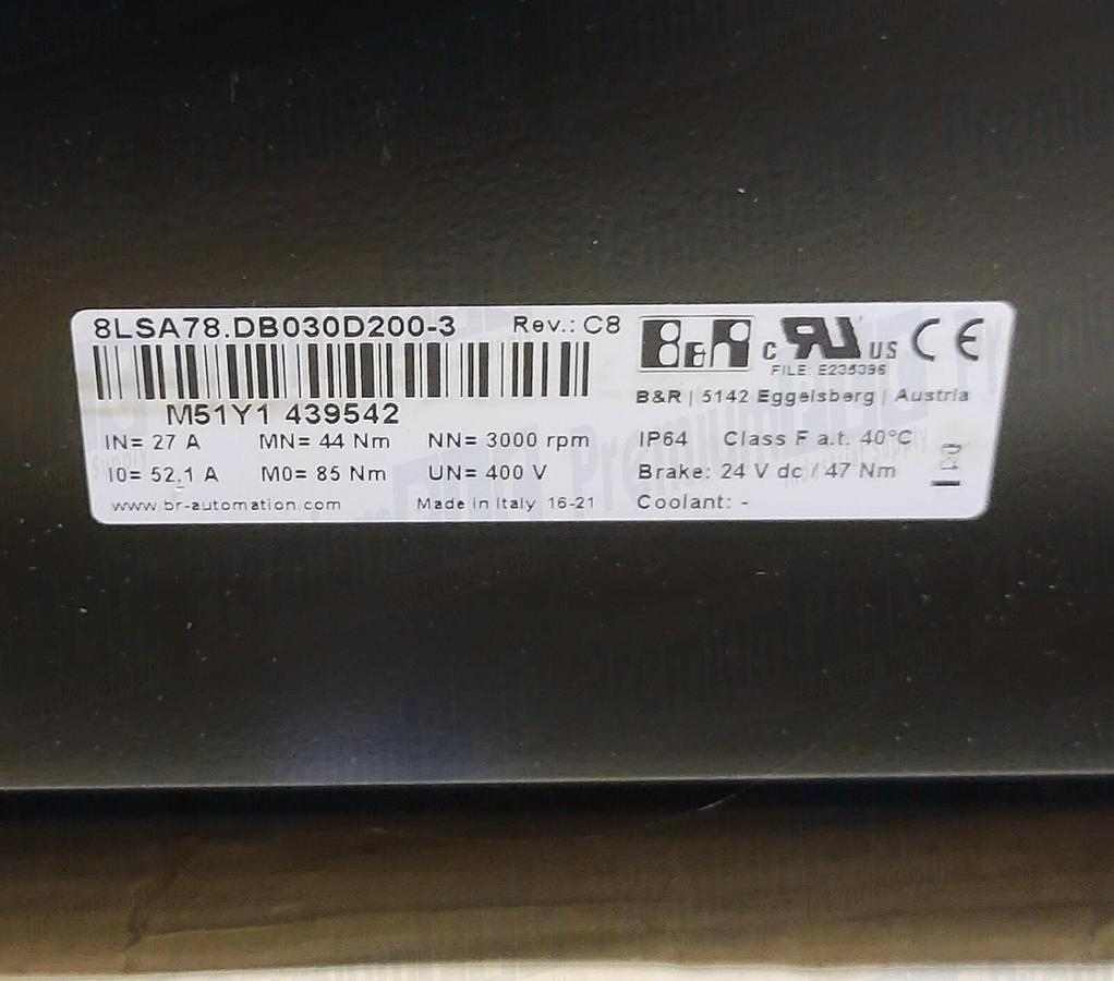 B&R 8LSA78.DB030D200-3 8LS Servo Motor 8GP60-142-003S1Q7 8GP60-LSA78-00000 NSNP