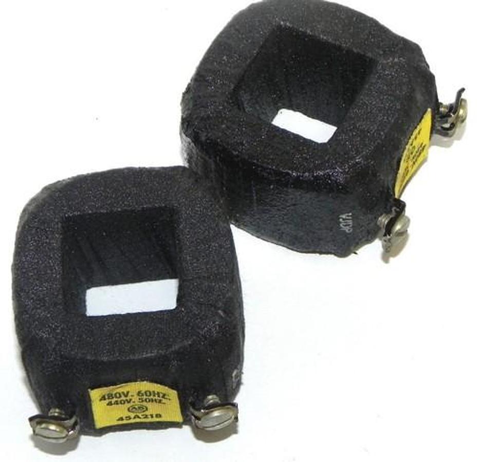 Used LOT OF 2 NEW ALLEN BRADLEY 45A218 COILS 480V 60HZ, 440V 50HZ