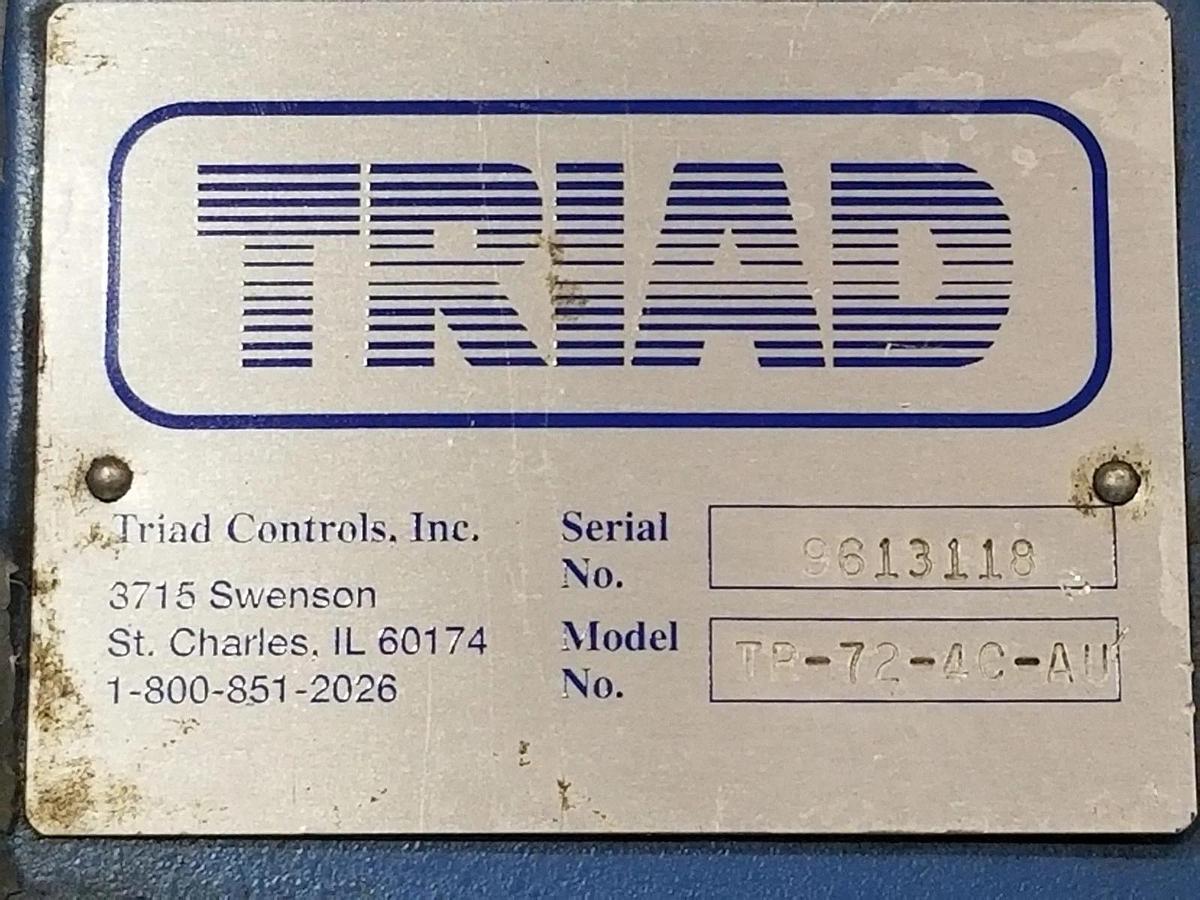 Refurbished TRIAD CONTROLS INC. TR-72-AC-AU LIGHT CURTAIN 72'' TR72ACAU (REPAIRED)