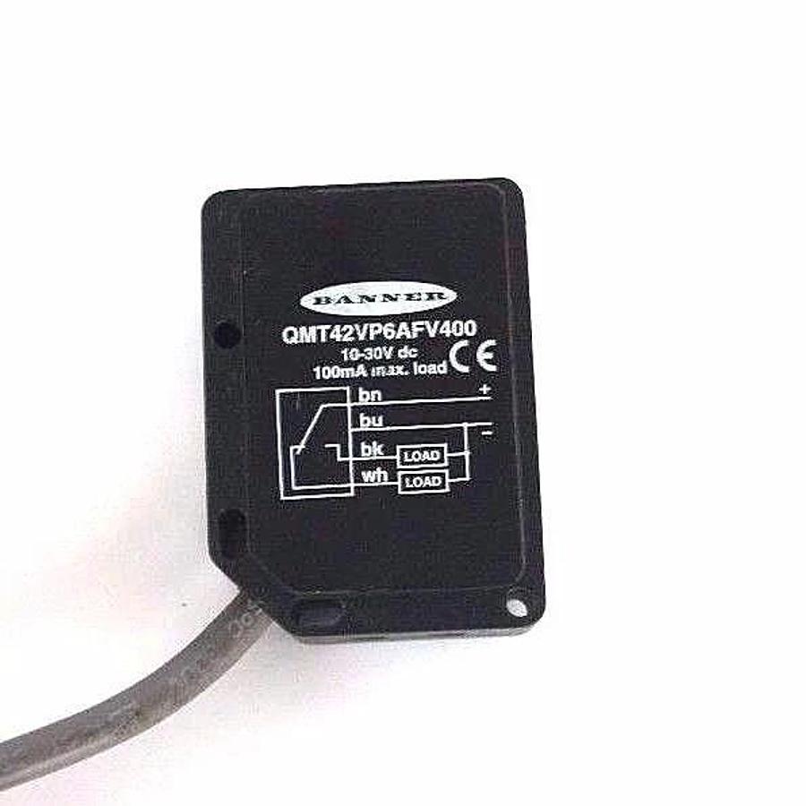 Used BANNER QMT42VP6AFV400 PHOTO OPTIC FIELD SENSOR 10-30V, 100MA
