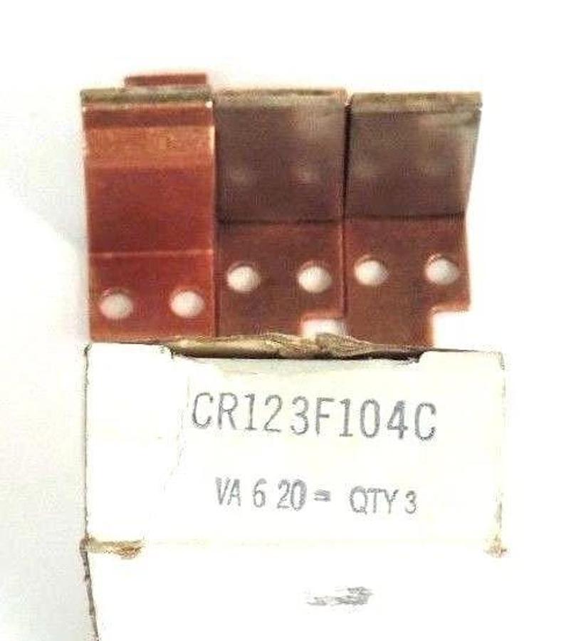 NIB GENERAL ELECTRIC CR123F104C HEATER ELEMENTS (BOX OF 3)