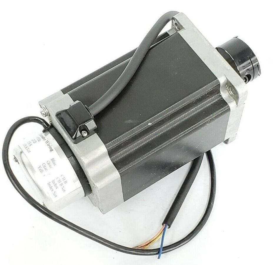 Used ADVANCED MICRO CONTROLS SM34-1100DE STEPPER MOTOR W/ ENC34-1000 ENCODER