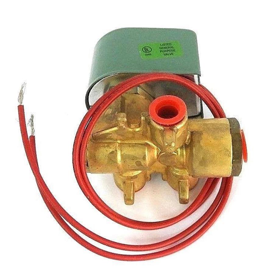 Used NIB ASCO 8345B2 SOLENOID VALVE 24/DC, 1/4 PIPE, 11.2 WATTS, 10-100PSI