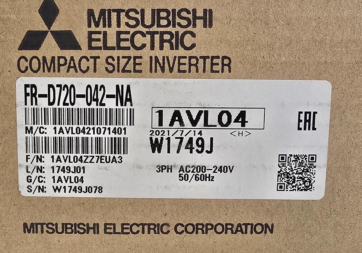 Mitsubishi FR-D720-042-NA FREQROL-D700 VFD/VSD Inverter 3-Ph 200-240V 1HP NSMP