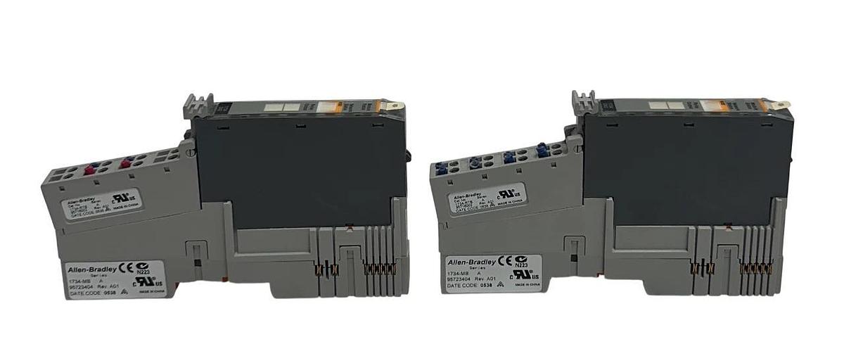 Used 2 ALLEN BRADLEY 1734-OX2 /C POINT I/O RELAY OUTPUT MODULES W/ 1734-MB /A USNP
