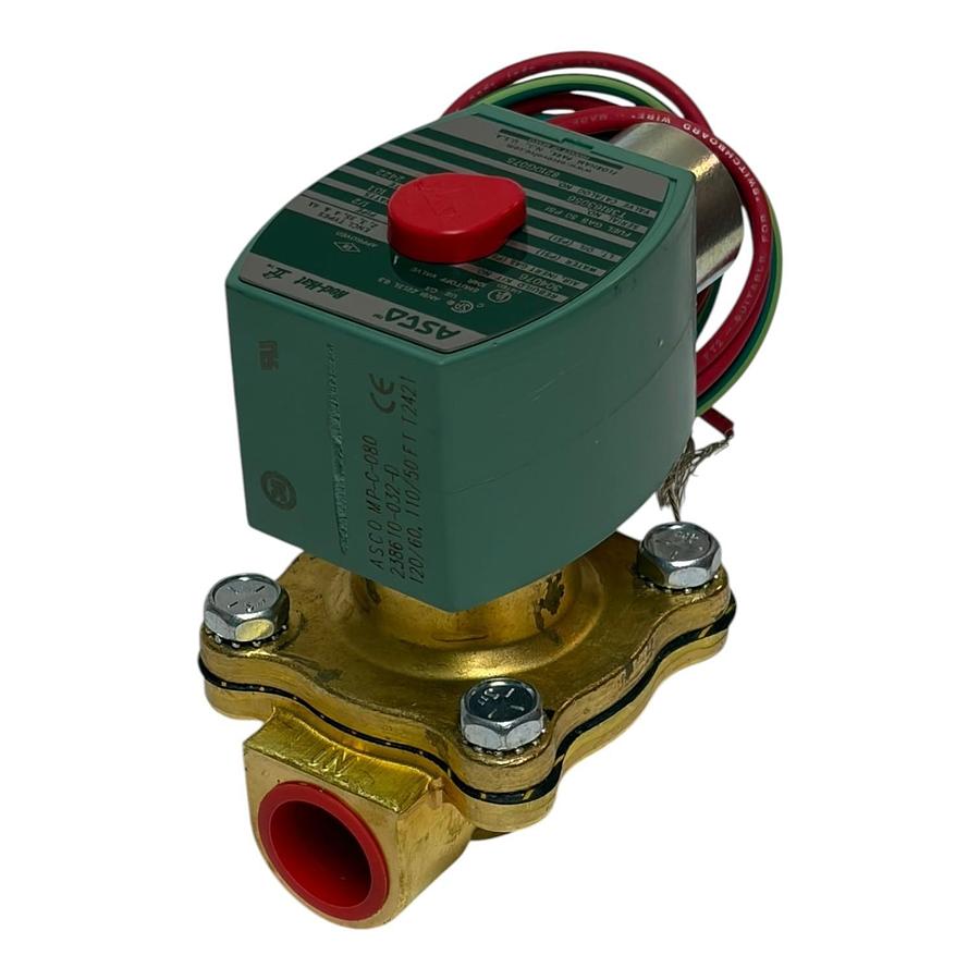Used ASCO RedHat 8210G075 2-Way Normally Closed 1/2" NPT Gas Solenoid Valve 120VAC