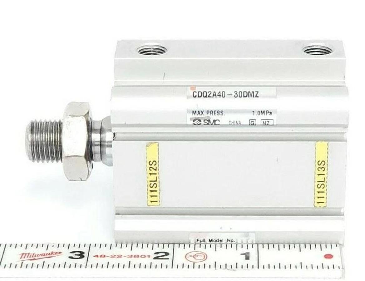Refurbished REBUILT SMC CDQ2A40-30DMZ COMPACT CYLINDER CDQ2A4030DMZ, 1.0MPa