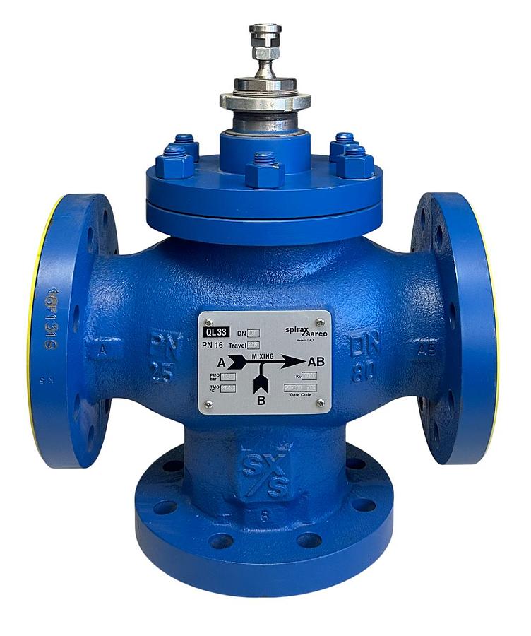 Used SPIRAX SARCO QL33 / 687441 QLM QLD SERIES THREE PORT CONTROL VALVE 3'' DN80 NSNP
