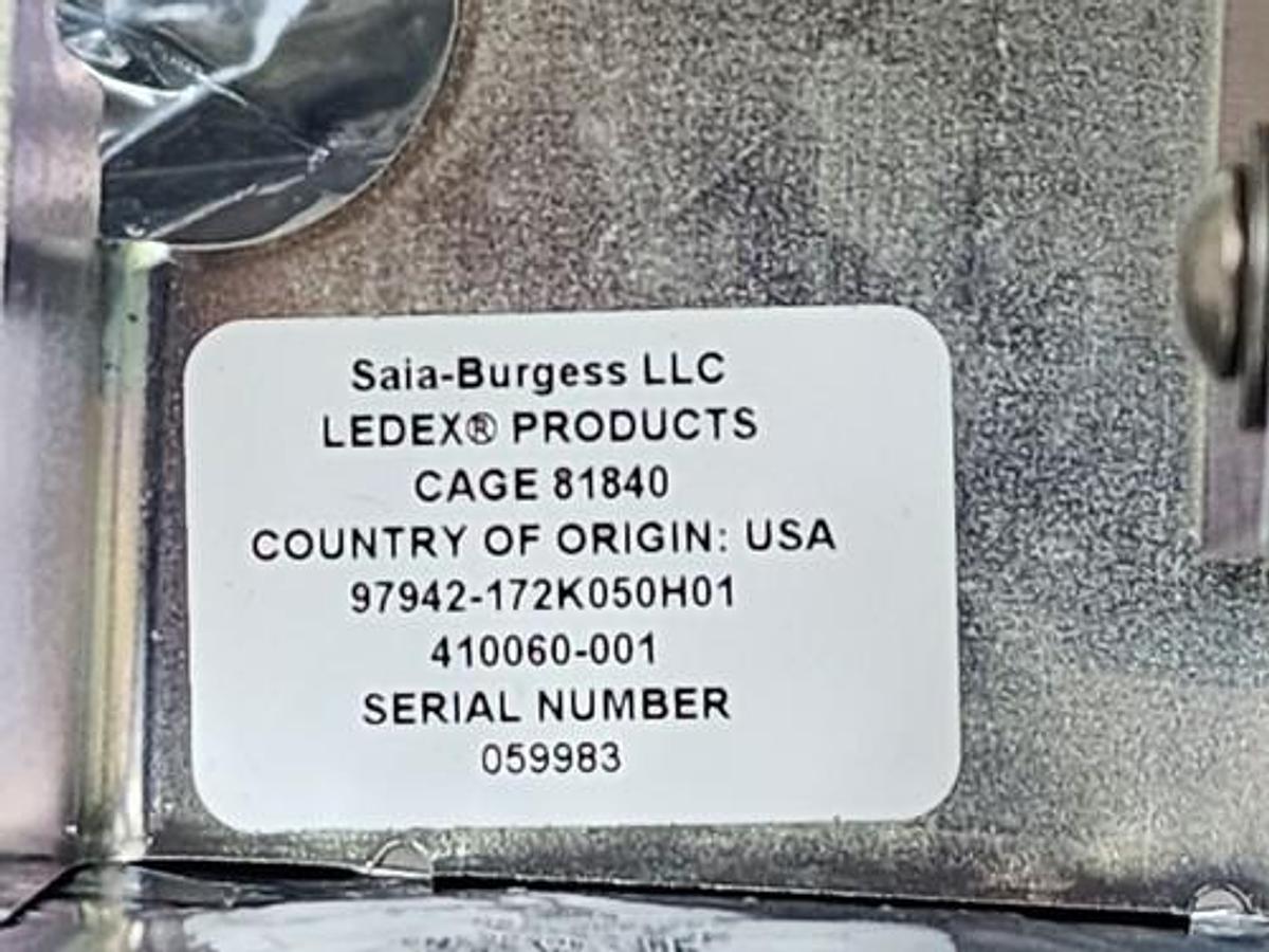 Used NEW SAIA-BURGESS LEDEX PRODUCTS CAGE 81840, 97942-172K050H01, 410060-001