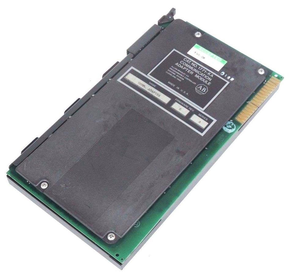 Used ALLEN BRADLEY 1771-KA COMMUNICATION ADAPTER MODULE FIRMWARE REV E SER A 1771KA