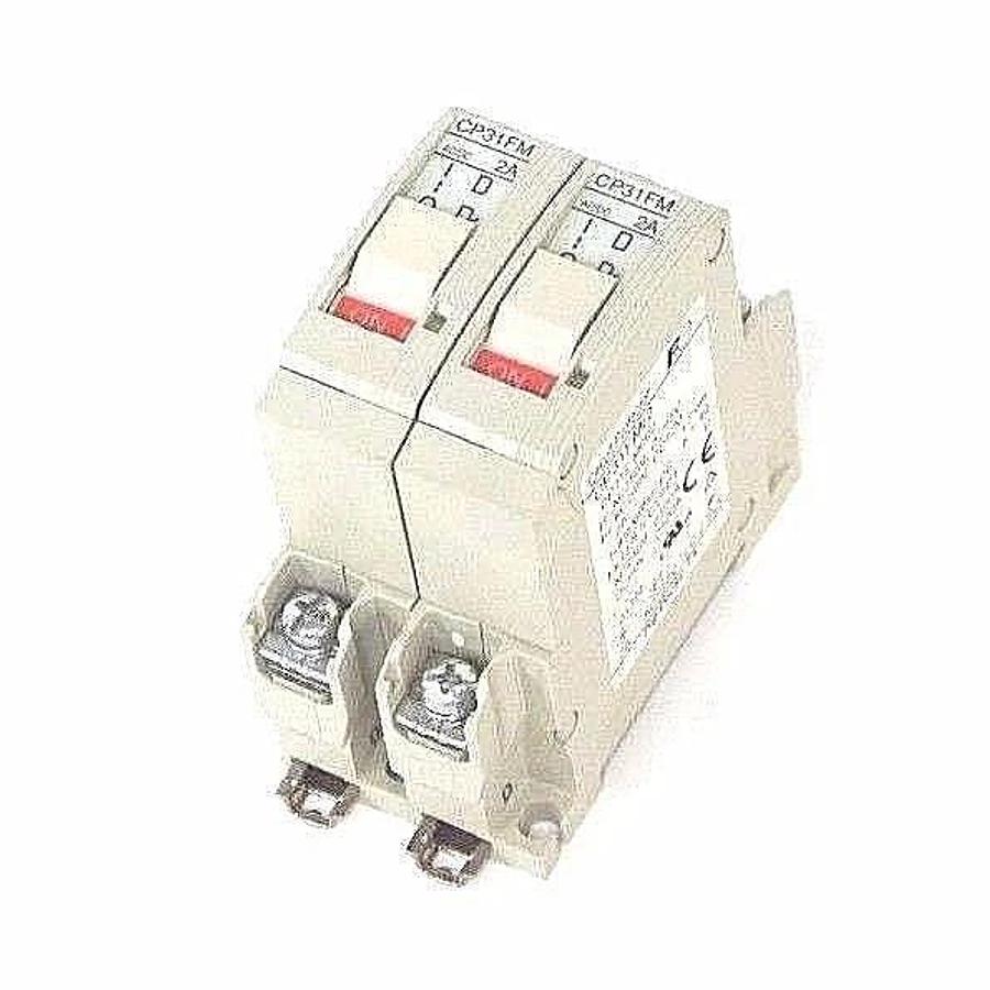 Used LOT OF 2 FUJI CP31FM/2 CIRCUIT PROTECTORS CP31FM 2 AMP BREAKERS