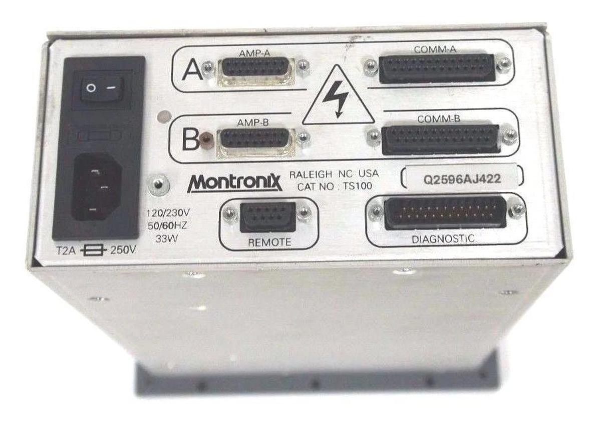 Used MONTRONIX TS100 TOOL MONITOR 120/230V, 50/60HZ, 33W