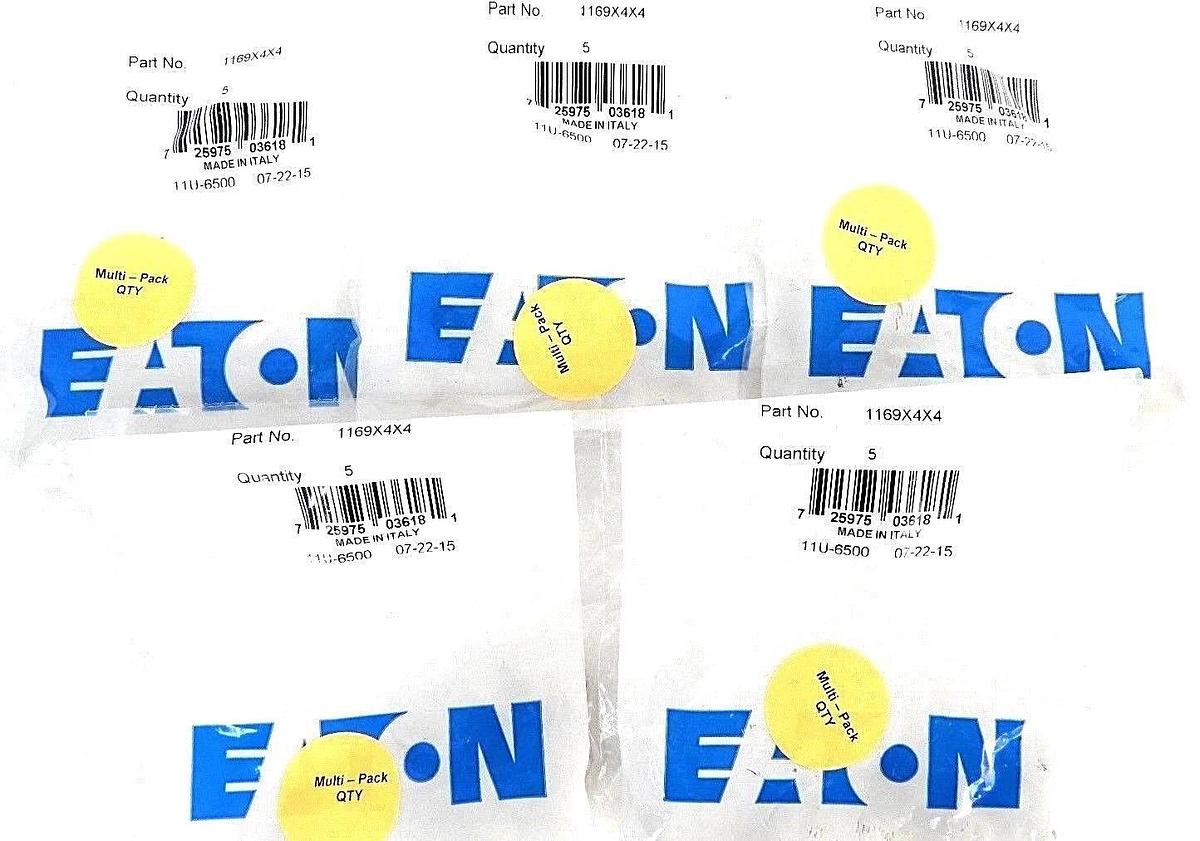 Used LOT OF 25 NEW EATON 1169X4X4 MALE ELBOW PUSH CONNECT ADAPTERS
