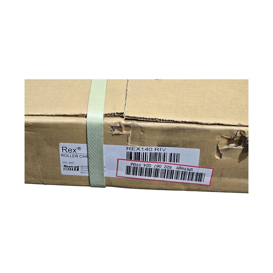 Used REX REXNORD REX140R9F11BX ROLLER CHAIN REX 140 RIV 9F11" BX 68 PITCHES NSMP