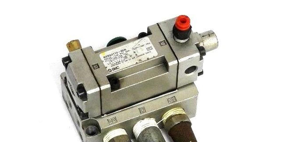 Used SMC NV8A4114-00N VALVE NV8A411400N, PRESS. 150 PSI MAX. PILOT: 20-150 PSI