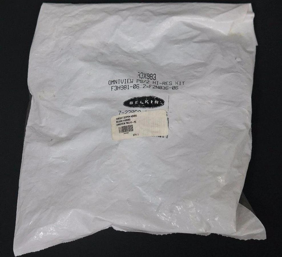 Used NEW BELKIN A3X983 OMNIVIEW PS/2 HI-RES CABLE KIT 722868192726 F3H98106 F2N03606