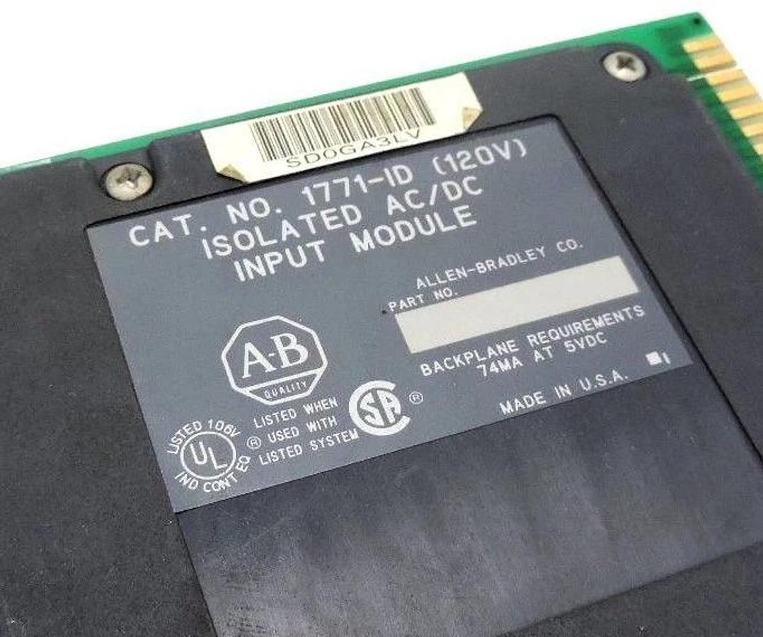 Used ALLEN BRADLEY 1771-ID ISOLATED AC/DC INPUT MODULE 1771ID (120V)