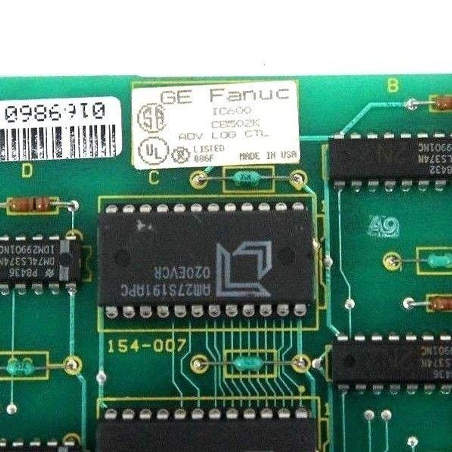 Used REPAIRED GE FANUC IC600CB502K ADVANCED LOGIC CONTROL MODULE