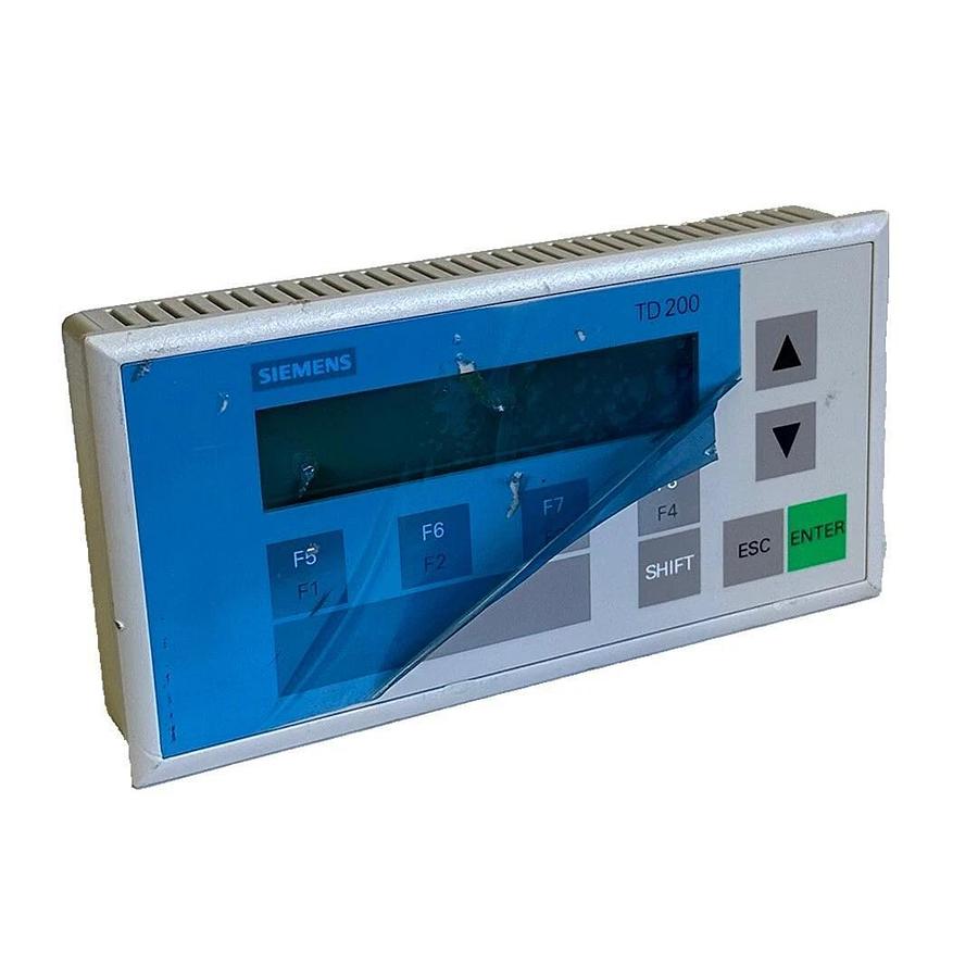 Used SIEMENS 6ES7272-0AA30-0YA1 / 6ES72720AA300YA1 TD200 TEXT DISPLAY 24Vdc *NO CABLE
