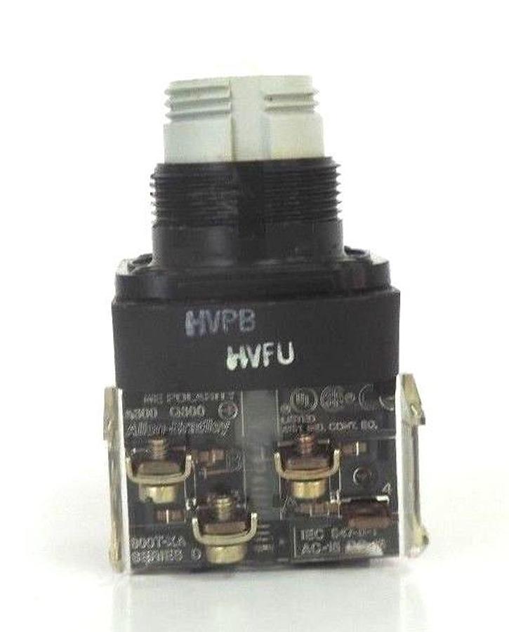 Used ALLEN BRADLEY 800H-PRAH16A PUSHBUTTON 800HPRAH16A SER. F W/ 40171-002-01 120V