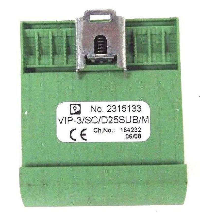 Used PHOENIX CONTACT 2315133 VARIOFACE MODULE VIP-3/SC/D25SUB/M