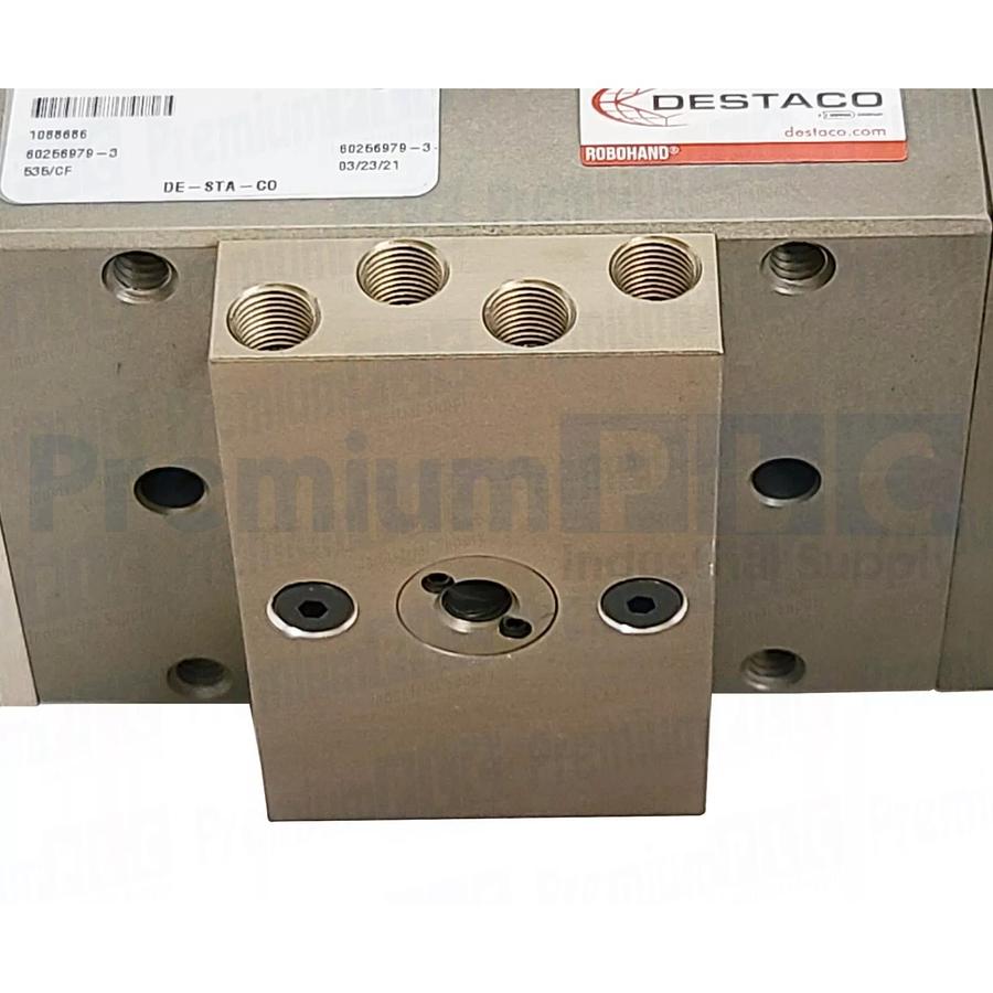 Used NEW DESTACO ROBOHAND RR-46-180-M MEDIUM DUTY FLANGE OUTPUT ROTARY ACTUATOR NSNP
