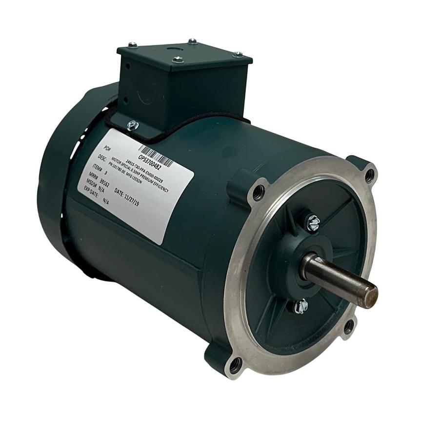 Used LEESON 101780.00 / C4T17FC12C WATTSAVER ELECTRIC MOTOR 1/2HP 3PH 5/8'' NSMP
