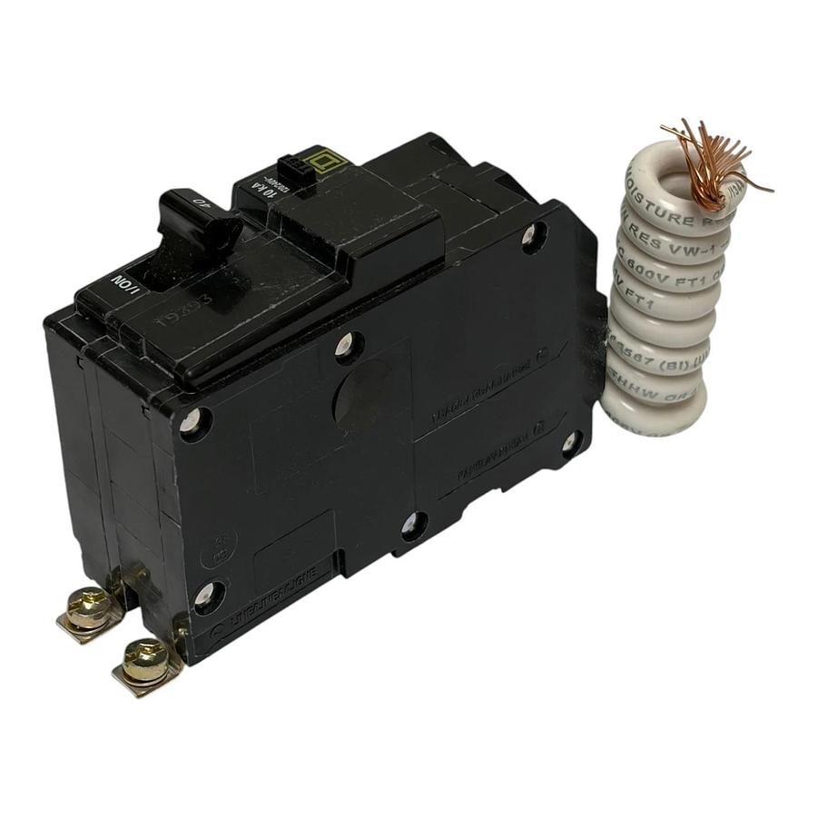 Square D QOB240EPD 40A 2 Pole 120/240V Ground Fault Equipment Protection Breaker