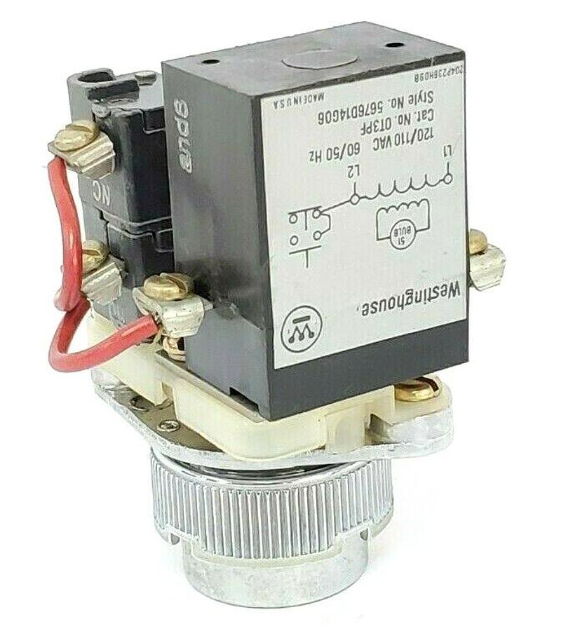 Used WESTINGHOUSE OT3PF PUSHBUTTON TRANFORMER 120V 60HZ STYLE: 5676D14G06