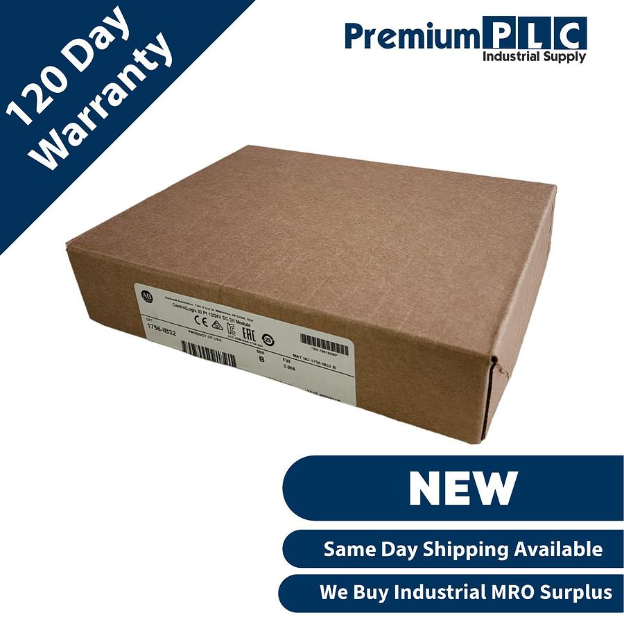 Used NEW SEALED ALLEN BRADLEY 1756-IB32 /B ControlLogix 32-PT 12/24V DC INPUT MODULE