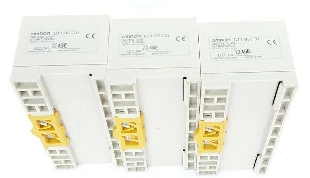 Used LOT OF 3 OMRON GT1-BSC01 DIGITAL UNIT 24VDC 16 PIONTS GT1-ID16 DIGITAL UNITS