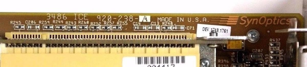 Used SYNOPTICS LATTISENGINE 3486 ICE 920-238-A HUB MODULE 102735443 W/ IBM-H2258-A3