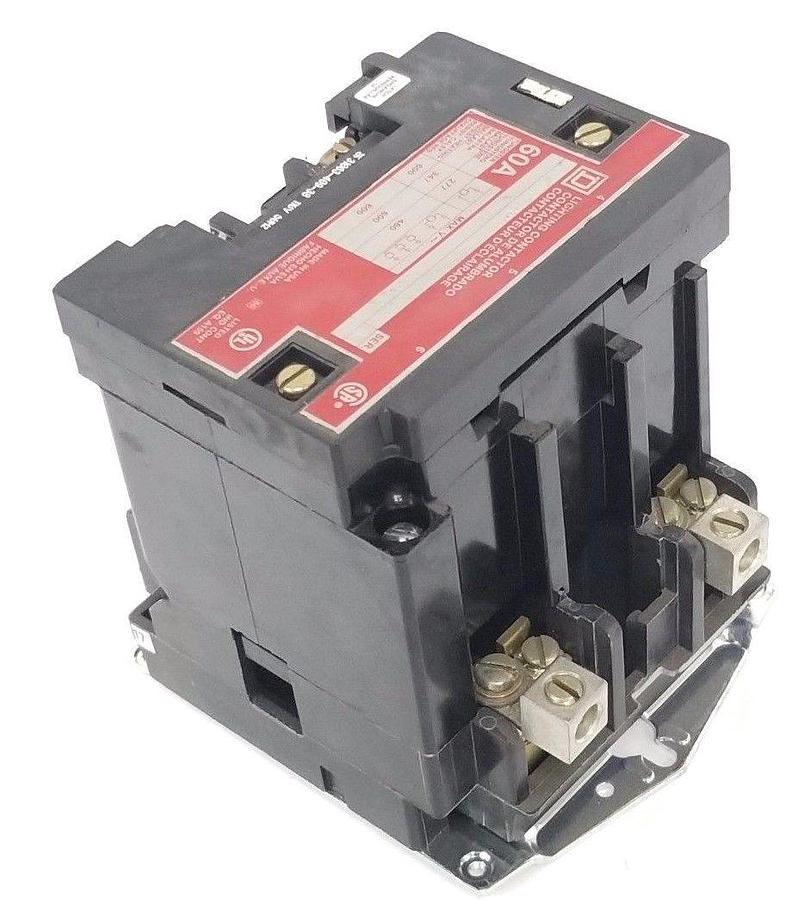 Used SQUARE D 8903SPO10 LIGHTING CONTACTOR, 60A, SERIES A