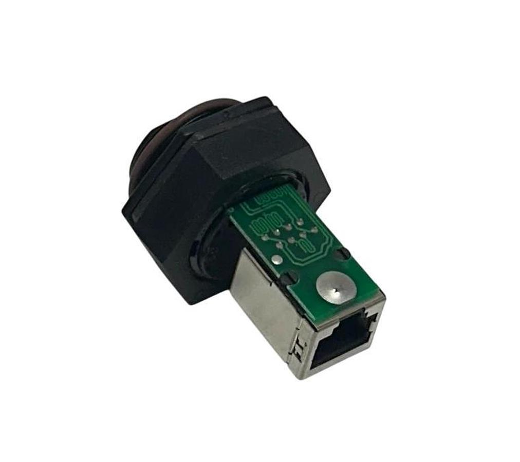 Used 2 TE CONNECTIVITY 1546413-3 / 15464133 INDUSTRIAL RJ45 VARIANT 3 CONNECTORS NSFS