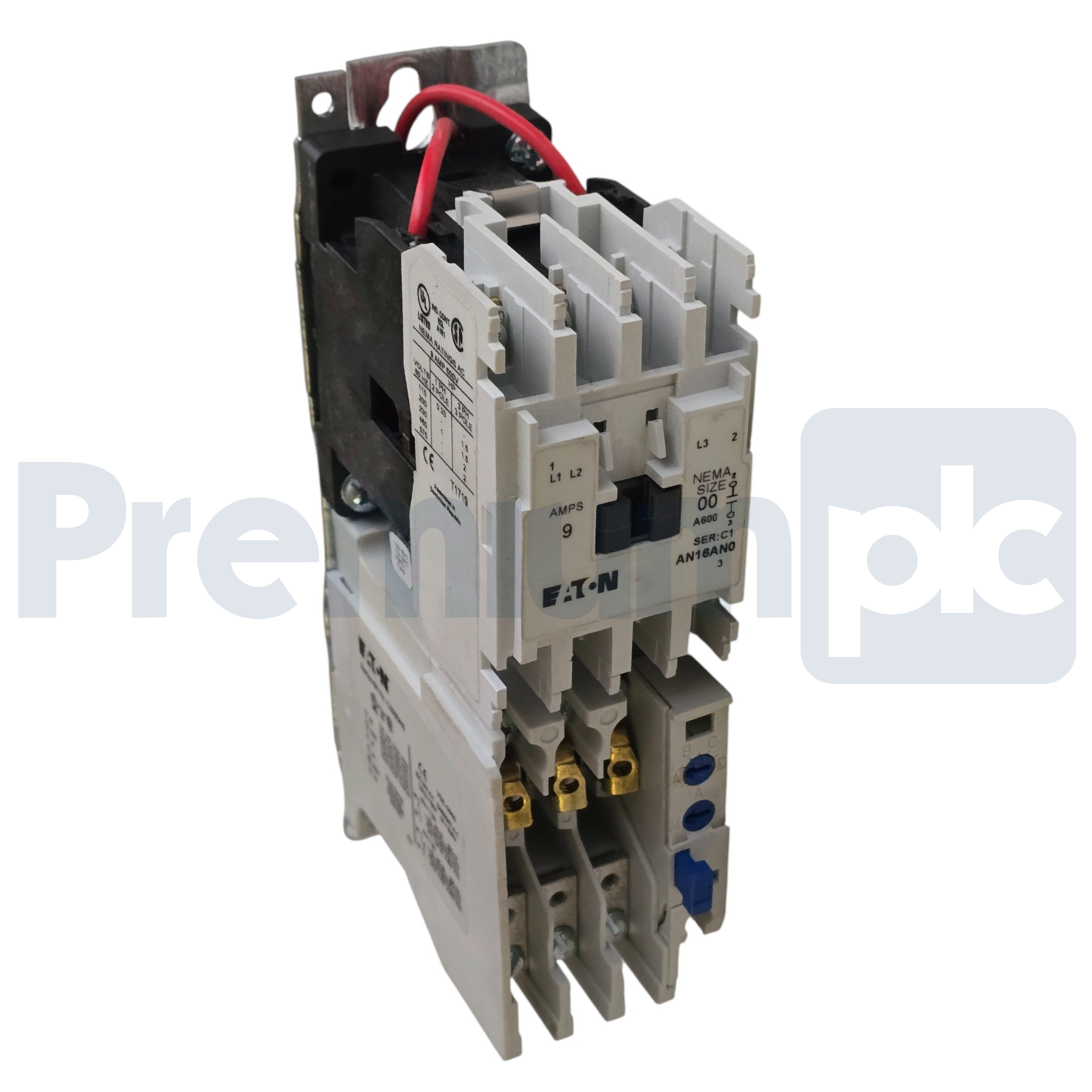 Used Eaton AN16AN0AC NEMA Size 00 Starter Freedom Series 9A 600V 3-P 120V-Coil NSNP