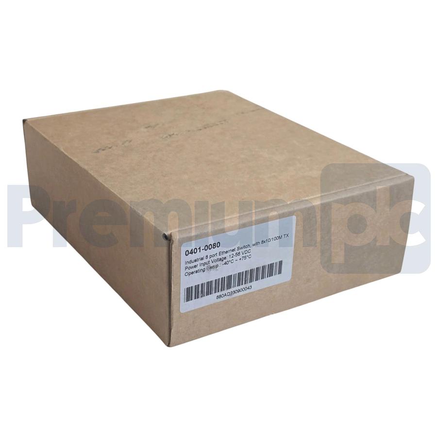 Used Dinkle 0401-0080 Industrial 8-Port Ethernet Switch 12-56VDC RJ45 10/100Base-T(X)