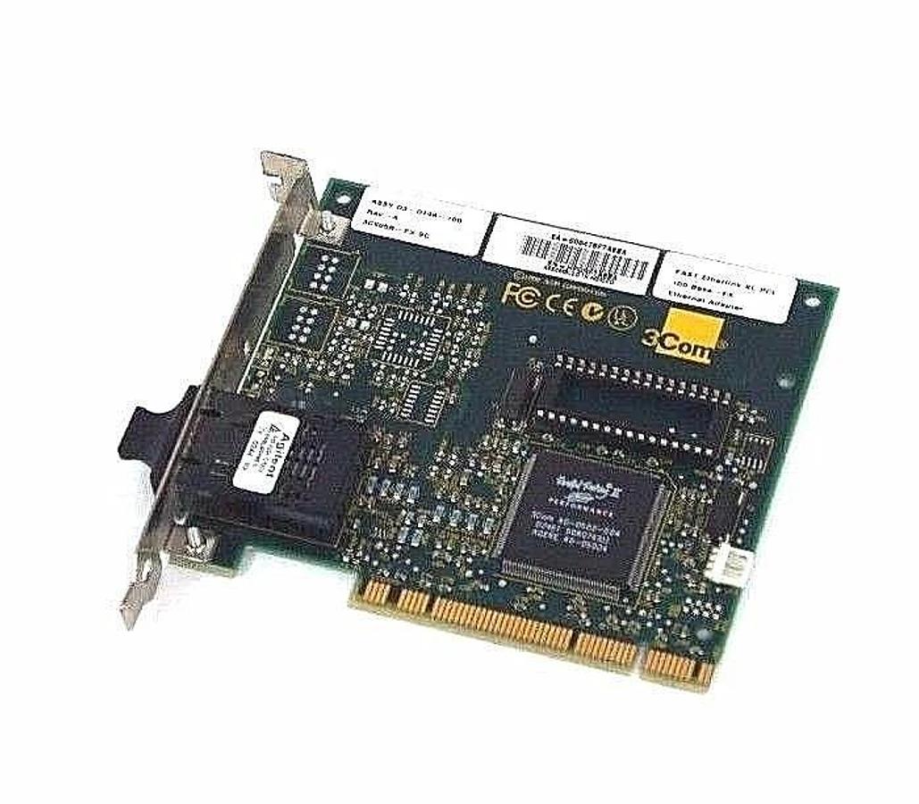Used 3COM 03-0149-100 REV. A 3C905B-FX FAST THERLINK XL PCI 100 BASE ETHERNET ADAPTER