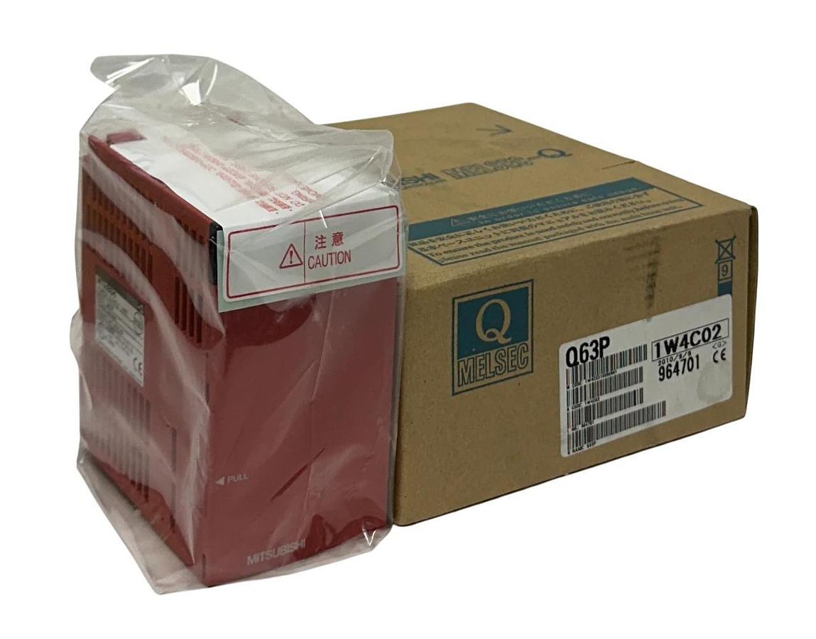 MITSUBISHI Q63P MELSEC-Q POWER SUPPLY MODULE 24VDC INPUT / 5VDC OUTPUT RED NSMP