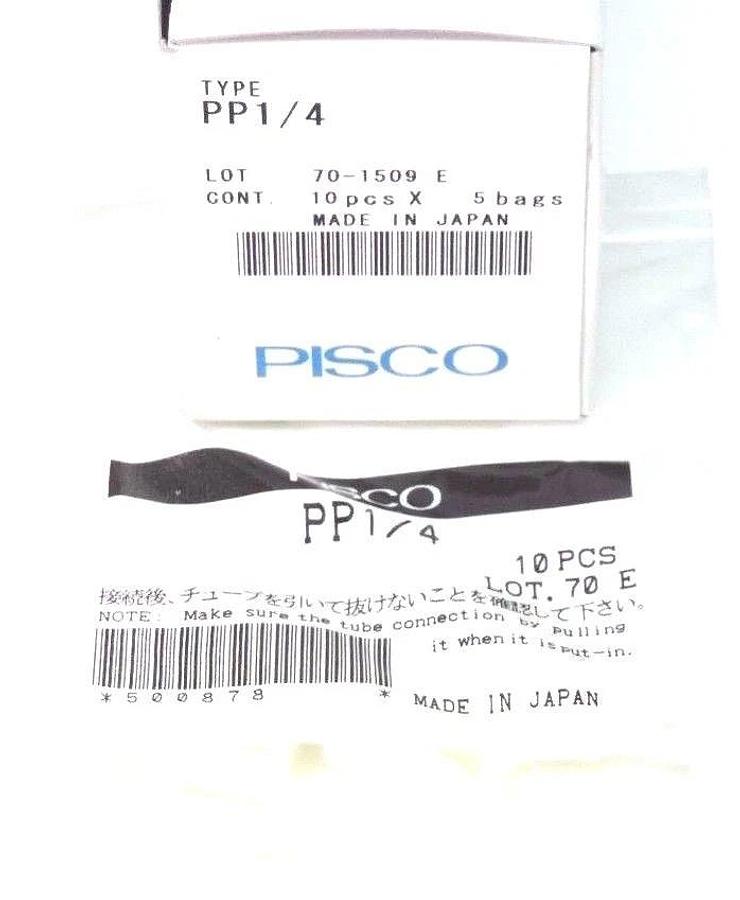 Used LOT OF 50 NIB PISCO PP1/4 FITTINGS 1/4'', 70-1509 E, PP14
