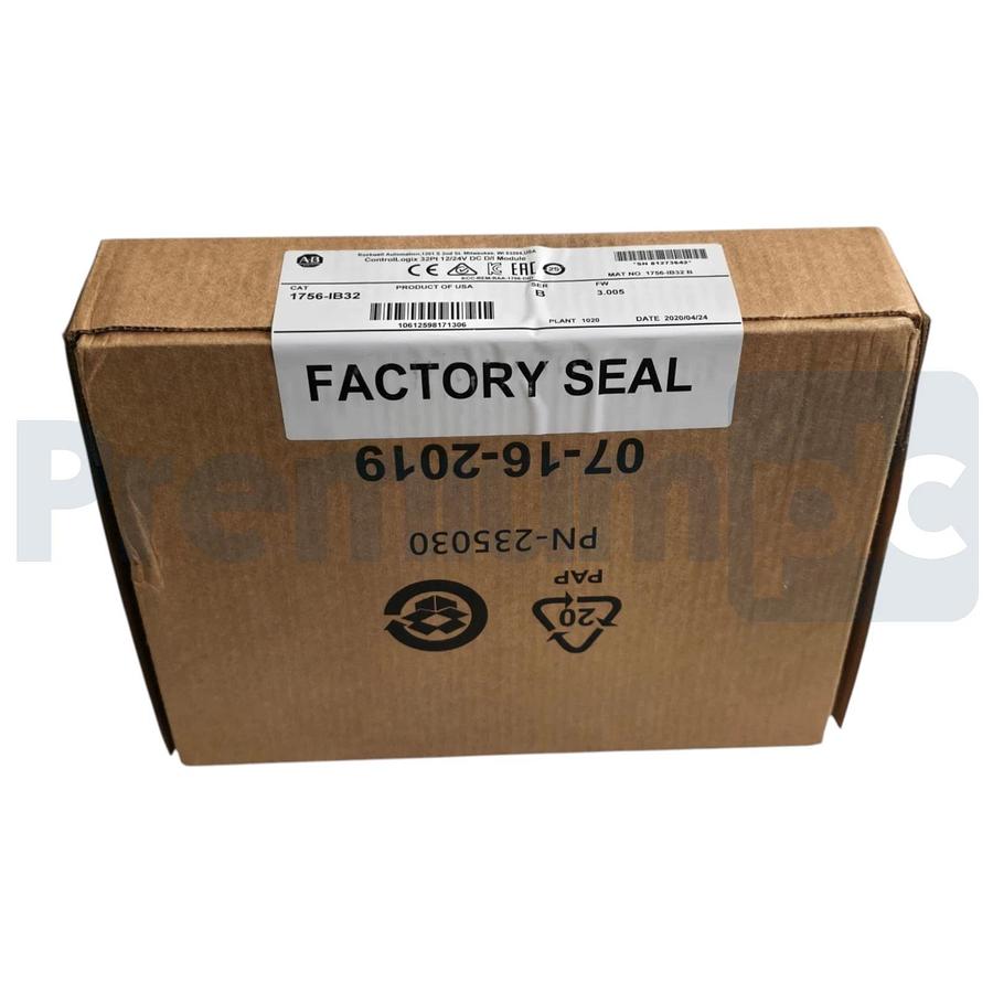 Used Allen-Bradley 1756-IB32 /B ControlLogix 32PT DC Input Module F/W 3.005 NSFS 785343053356