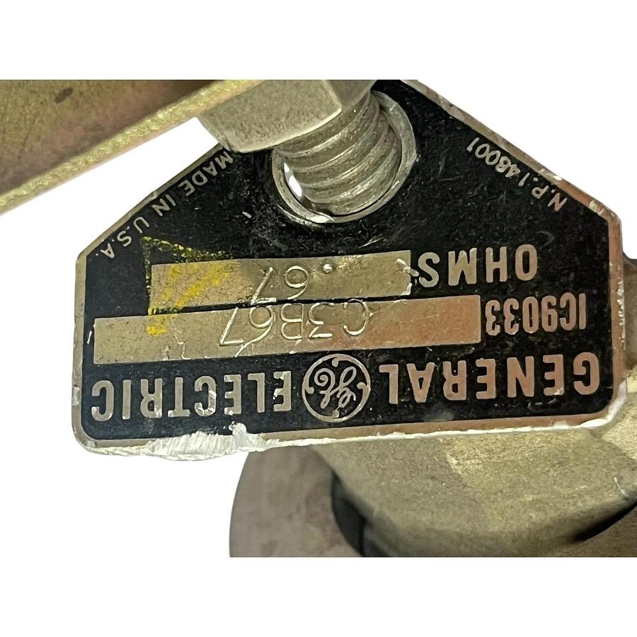 Used LOT OF 2 GE IC9033 C3B67 Power Resistors 0.67 Ohm Wirewound Industrial
