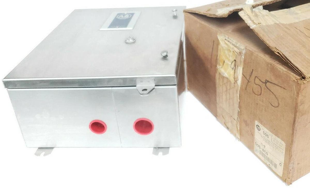 Used ALLEN BRADLEY 505-BCD SER. C REVERSING STARTER ENCLOSURE 505BCD